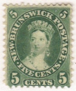 New Brunswick #8 used or MNG Victoria CV $22 (a231)