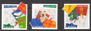 Canada Sc# 2004i-2006i i MNH set/3 (DIE CUT) 2003 48c-$1.25 Christmas - Gifts