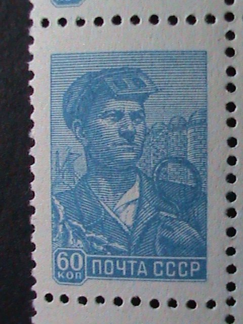 ​RUSSIA-1958 SC# 2293 STEEL WORKER MNH BLOCK OF 10-VERY FINE VERY OLD  BLOCK