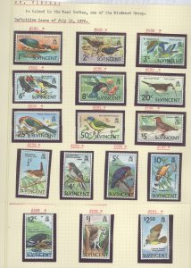 St. Vincent #279-94 Mint (NH) Single (Complete Set) (Fauna)