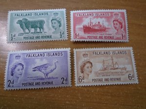 Falkland Islands  #  122-25  MLH