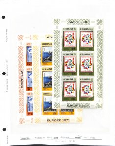 Gibraltar, Postage Stamp, #356-358 Mint NH, 1977 Europa Point, Flags