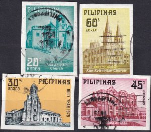 Philippines #1281a-1284a F-VF Used CV $6.25 (Z1269)