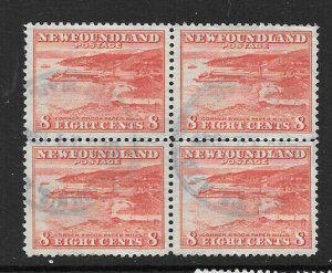 Newfoundland Very Scarce Used Block - #259