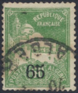 Algeria    SC# 71   Used  surcharge  see details & scans