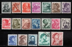 Italy # 813-31 ~ Cplt Set of 19 ~ Used, Unused, HMR, MX