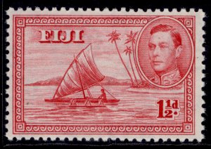 FIJI GVI SG252 VAR, 1½d carmine, NH MINT. Cat £40. MP27a RE-ENTRY