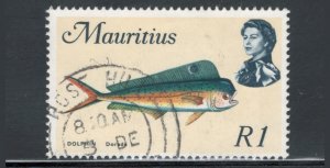 Mauritius 1969 Queen Elizabeth II & Dorado 1r Scott # 353 Used