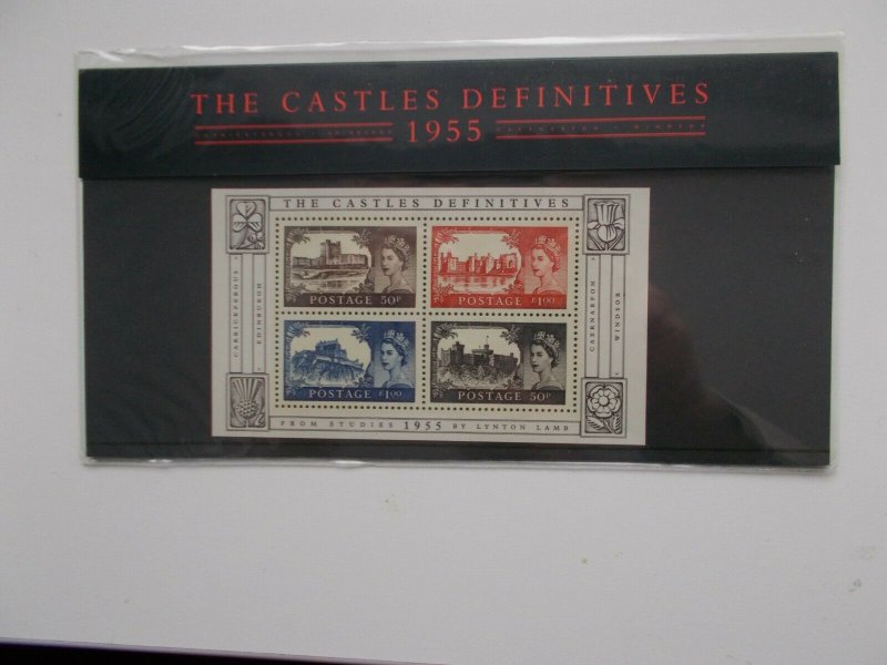 GB 2005 THE CASTLES DEFINITIVES 1955 MINIATURE SHEET PRESENTATION PACK NO.69