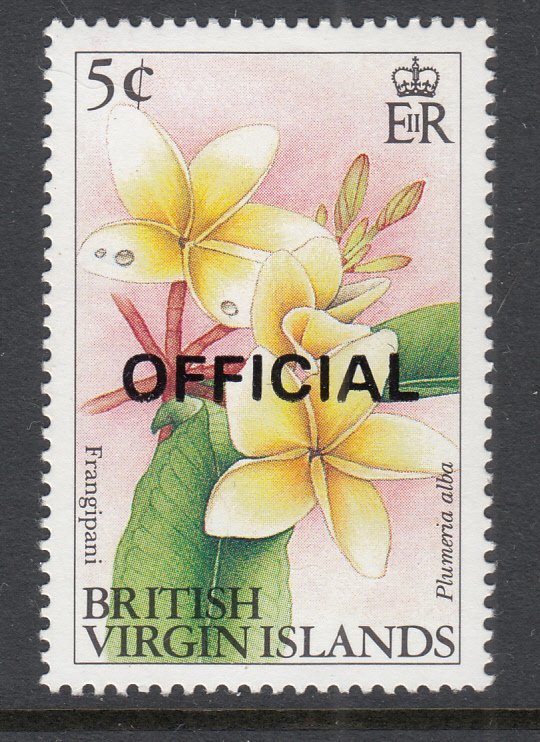 British Virgin Islands O37 Flowers MNH VF