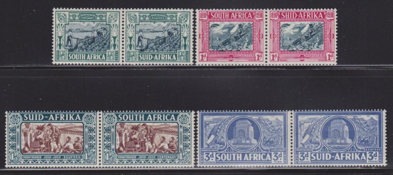 South Africa B5-B8 MH set pairs nice colors cv $ 78 ! see pic !