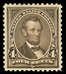 MOMEN: US STAMPS #254 MINT OG NH XF