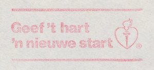 Meter cover Netherlands 1981 Dutch Heart Foundation - Give the heart a new start