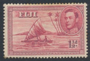 Fiji  SG 252a Die II  SC# 119 MH Deep Carmine -1942 see scans / details