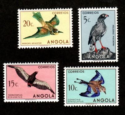 Angola # 333-336 Mint Birds of Prey u!