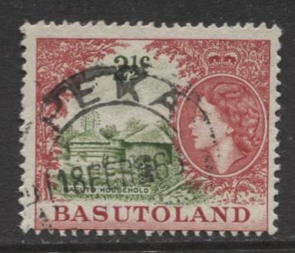 Basutoland - Scott 88 - Basuto Household Issue -1964- Used - Single 2.1/2c Stamp