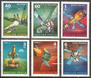 1977 Hungary 3214-3219 Space exploration 4,50 €