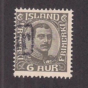 ICELAND SC# 113  REVENUE CANCEL   F/U  1920