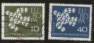 Germany Scott 844-845 Used 1961 Europa set