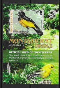 MONTSERRAT SGMS1429 2009 BIRDS OF MONSERRAT  MNH