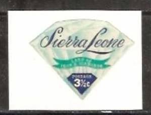 Sierra Leone 3½c Odd Shaped Diamond Miniral Jewellery Die Cut Self Adhesive ...