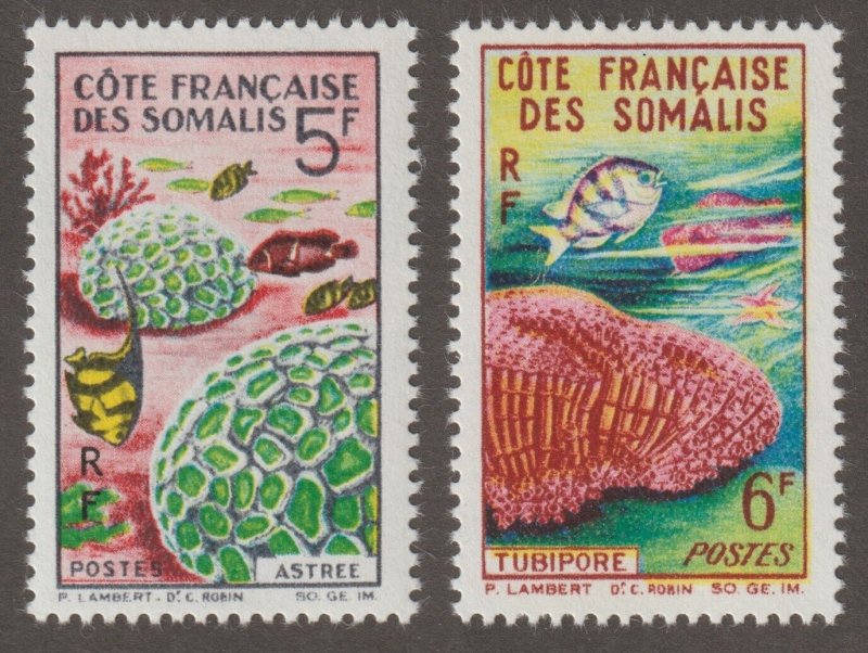 EDSROOM-16937 Somali Coast 298-299 VLH 1963 Complete Coral