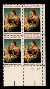 ALLY'S STAMPS US Plate Block Scott #2063 20c Christmas Madonna [4] MNH [STK]