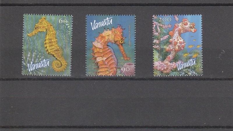 Vanuatu  Scott#  838-840  MNH  (2003 Sea Horses)