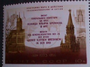 ​RUSSIA-1973-SC#4100-2 WHITE HOUSE-SPASSKI TOWER, HEMISPHERES MNH  LAST ONE