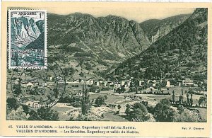 21953 - French ANDORRA - postal history - MAXIMUM CARD 1956 ARCHITECTURE-