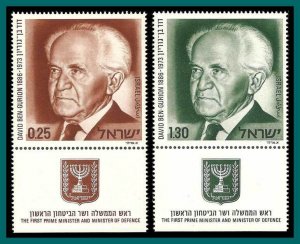Israel 1974 Ben Gurion Memorial, MNH  547-548,SG586-SG587