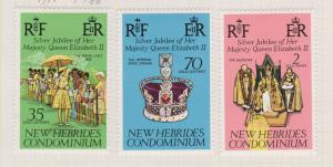 British New Hebrides Sc#214-216 MH