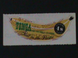 ​TONGA-SC# 432-LOVELY BEAUTIFUL BANANA SHAPE CUT STAMP CTO VF-HARD TO FIND