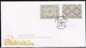 Cyprus 2011 Cyprus Embroidery FDC.