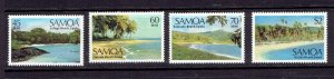 SAMOA - 1987 LANDSCAPES - SCOTT 697 TO 700 - MNH