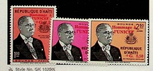 HAITI Sc B13,CB22-3 NH ISSUE OF 1960 - OVERPRINT