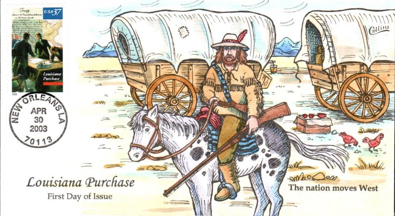#3782 Louisiana Purchase Collins FDC