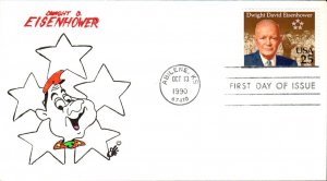 #2513 Dwight D. Eisenhower Ellis FDC