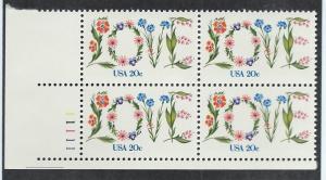 UNITED STATES SC# 1951 PL#11111 B/4 VF/MNH 1982