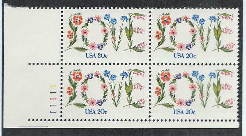 UNITED STATES SC# 1951 PL#11111 B/4 VF/MNH 1982