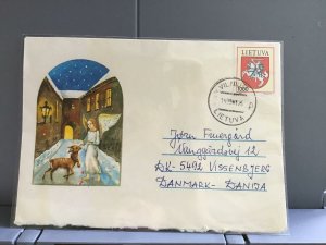 Lithuania 1993 to Denmark   stamps cover R29374 