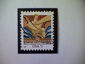 United States, Scott #3766a, used(o), 2008, Wisdom, $1.00, multicolored