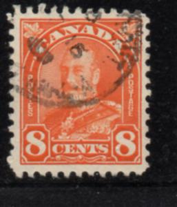 Canada Sc 172 1930 8 c red orange G V Arch issue stamp used