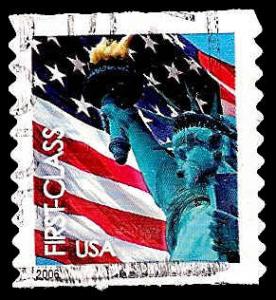 # 3982 USED FLAG AND STATUE OF LIBERTY