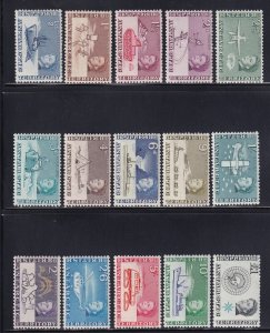 B.A.T. Scott #'s 1-15 VF set OG never hinged nice colors cv $ 175 ! see pic !