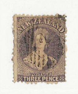 New Zealand Sc #33a 3p violet used FVF