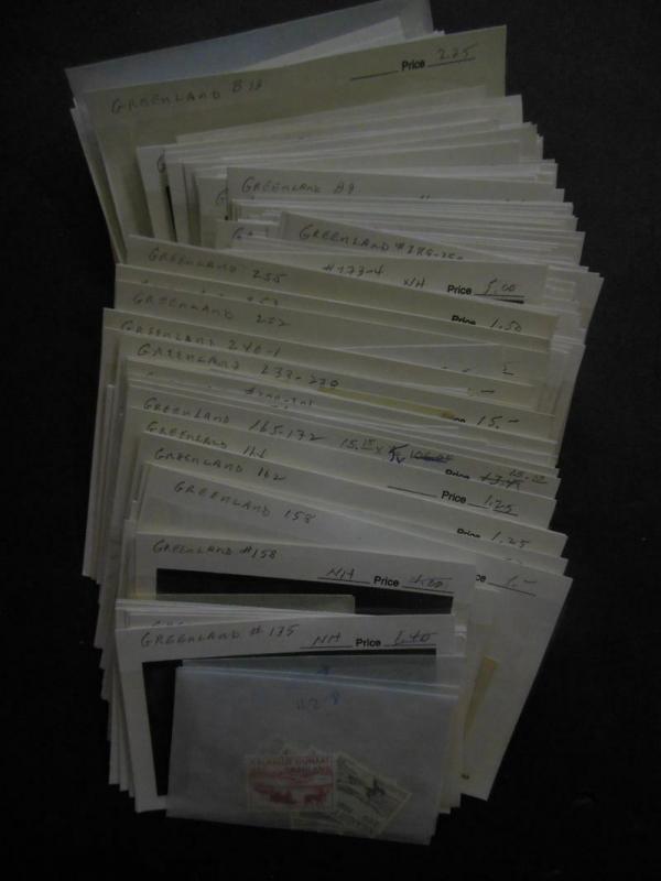 GREENLAND : Clean grouping of all VF MNH singles & Complete sets. Scott Cat $940