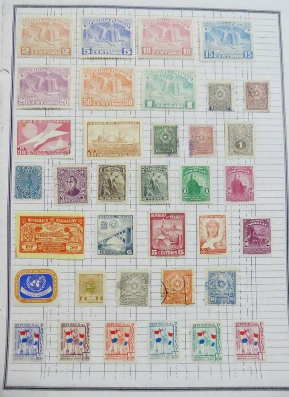 EDW1949SELL : PARAGUAY Mint & Used collection of 380 all different on album pgs