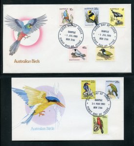 ABRO Stamps Australia Campsie 2 FDCs Australian Birds