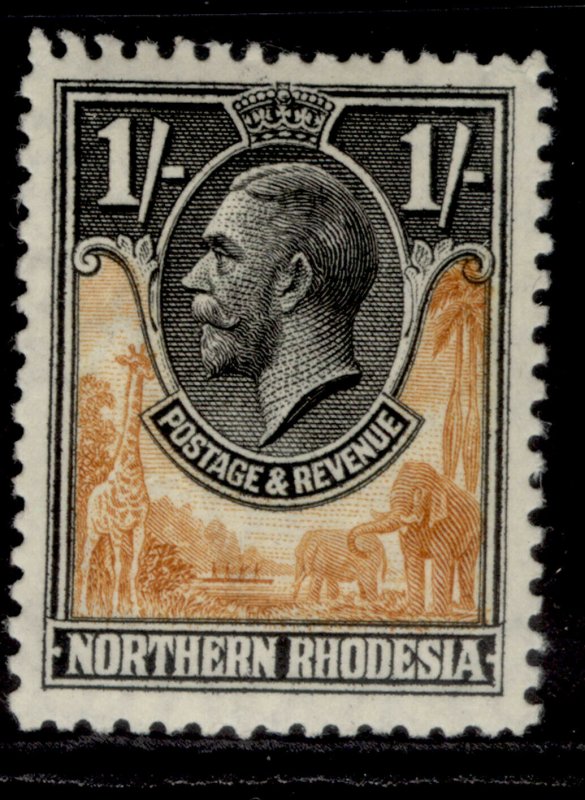 NORTHERN RHODESIA GV SG10, 1s yellow-brown & black, M MINT.